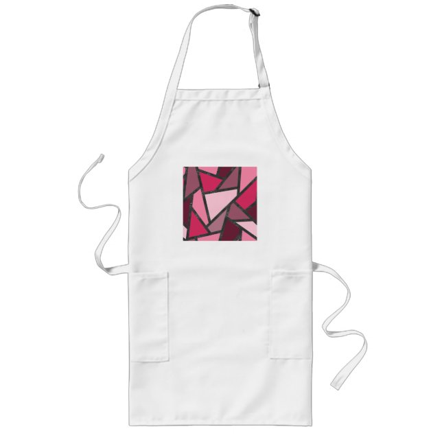Delantal Largo Tonos de vidrio tintado rosa (Frente)