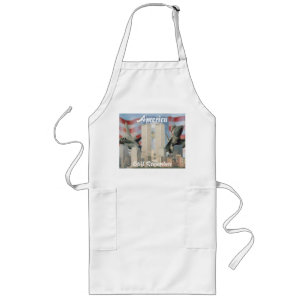 Delantal Largo Torres gemelas 9/11 Recuerdo Apron