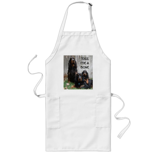 Delantal Largo TOSS ME A BONE Gordon Setter Generation Apron (Frente)