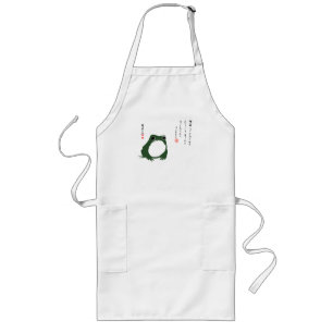 Delantal Largo Triste sapo de rana japonesa del siglo XIX