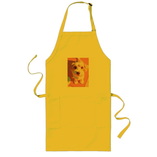 Delantal Largo Una amiga furtiva, una vida de amor, un perro lind (Frente)