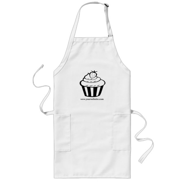 Delantal Largo Uniforme Apron personalizado con logotipo o imagen (Frente)
