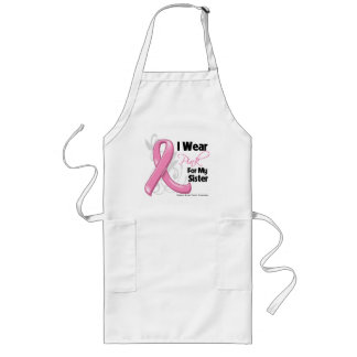 Delantal Largo Uso Rosa Para Mi Hermana - Conciencia Sobre El Cán
