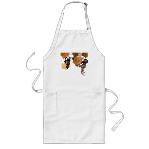 Delantal Largo Uvas de escarcha de Art Nouveau