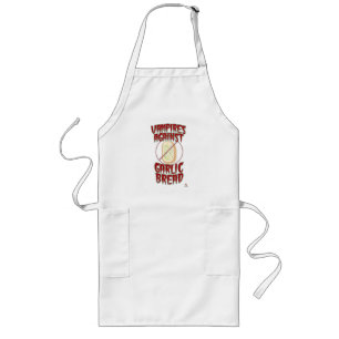Delantal Largo Vampiros odian el pan de ajo Funny Halloween