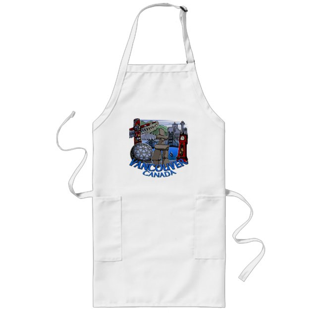 Delantal Largo Vancouver Canada Souvenir Apron & Cooking Gifts (Frente)
