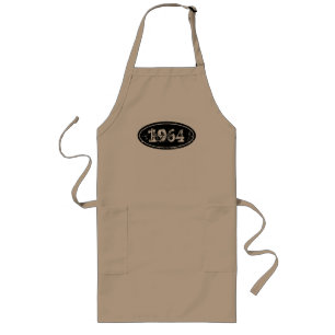 Delantal Largo Vintage 1964 apron beige BBBQ para hombres