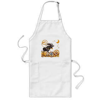 Delantal Largo Vintage Moose Apron