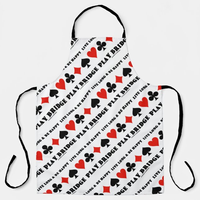 Delantal Largo Vivo Y Ser Feliz Jugar Puente Cuatro Juguete (Anverso)