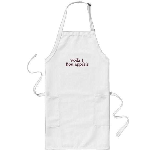 Delantal Largo Voilà! Bon appétit (Frente)