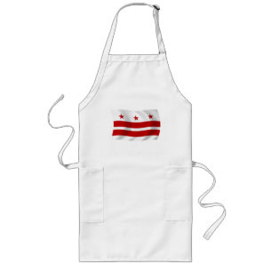 Delantal Largo Washington D.C. Flag Apron