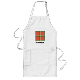 Delantal Largo Watermelon Tartan Apron
