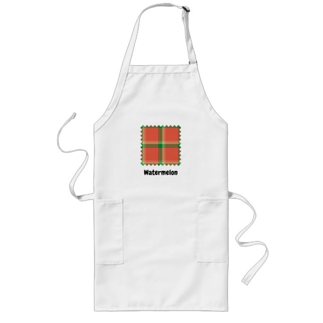 Delantal Largo Watermelon Tartan Apron (Frente)