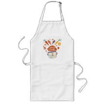 Whimsical Kitchen Scene with "Let's Cook" Text -