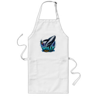 Delantal Largo Willy Whale – Libre como una Ballena. Divertido