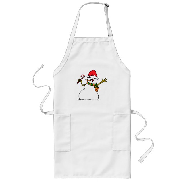 Delantal Largo Winter Snowman (Frente)