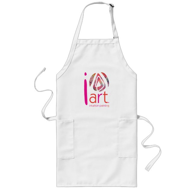Delantal Largo ¡Yo Arte! Apron de pintura intuitiva (Frente)