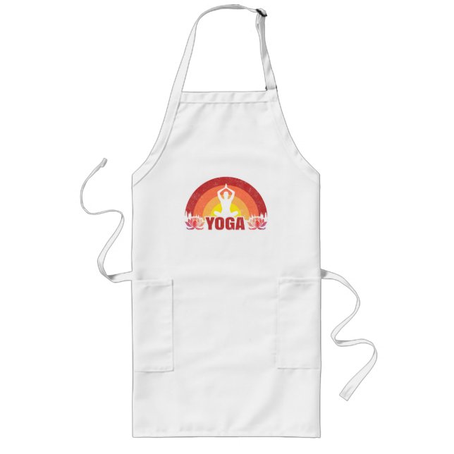 Delantal Largo Yoga Yoga Yogi Lotus Flor (Frente)