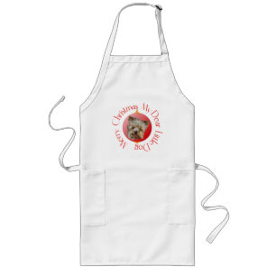 Delantal Largo Yorkshire Terrier de Navidad