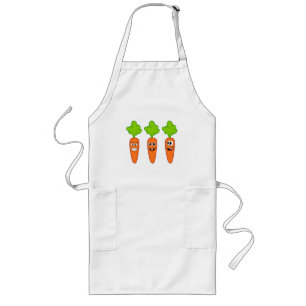 Delantal Largo Zanahorias divertidas