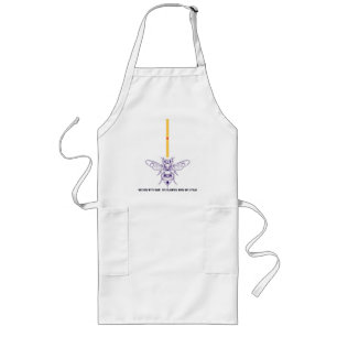 Delantal Largo Zumbido con Gear: ¡estilo Robo-Bee!