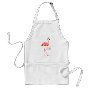 Delantal Las Brechas De Los Pesos Son Para Los Flamingos