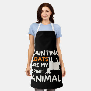 Delantal Las Cabras que se Desmayan Son Mi Animal Espiritua