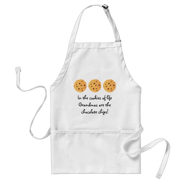 Delantal Las galletas de las abuelas de la vida son (Frente)