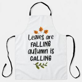 Delantal Las hojas se caen, el otoño llama