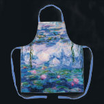 Delantal Las lacrimógenas de agua de Monet<br><div class="desc">Los Water Lilies de Monet. 
Visita mi tienda para un diseño más interesante y más elección de color => zazzle.com/iwheels*</div>