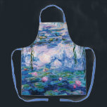 Delantal Las lacrimógenas de agua de Monet<br><div class="desc">Los Water Lilies de Monet. 
Visita mi tienda para un diseño más interesante y más elección de color => zazzle.com/iwheels*</div>