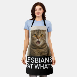Delantal Las lesbianas comen qué divertido