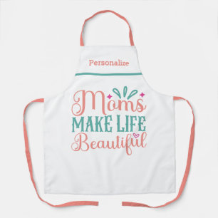 Delantal Las mamás hacen un regalo hermoso para la cocina d