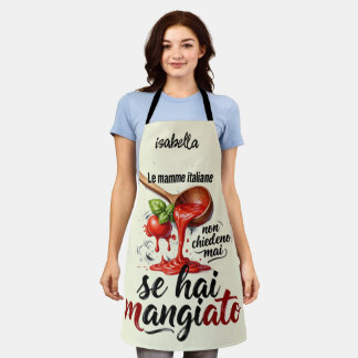 Delantal Las Mamás Italianas Mamá Italiana Divertida Cocina