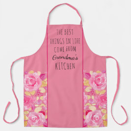 Delantal Las mejores cosas en la cocina de la abuela son la