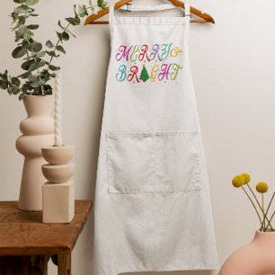 Delantal Las mujeres de los árboles de navidad de colores v