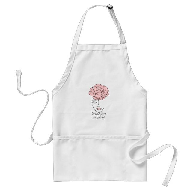 Delantal Las mujeres no te deben Apron #2 (Frente)