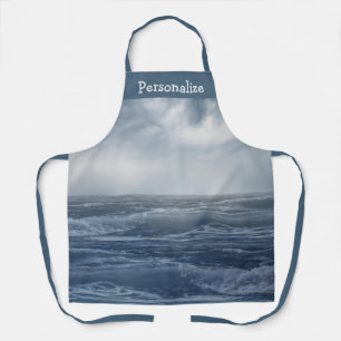 Delantal Las olas oceánicas personalizadas
