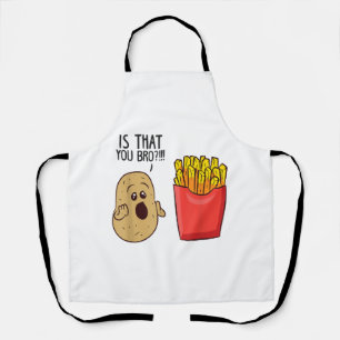 Delantal Las Papas Fries Es Que Te Hermes Patatas Graciosas