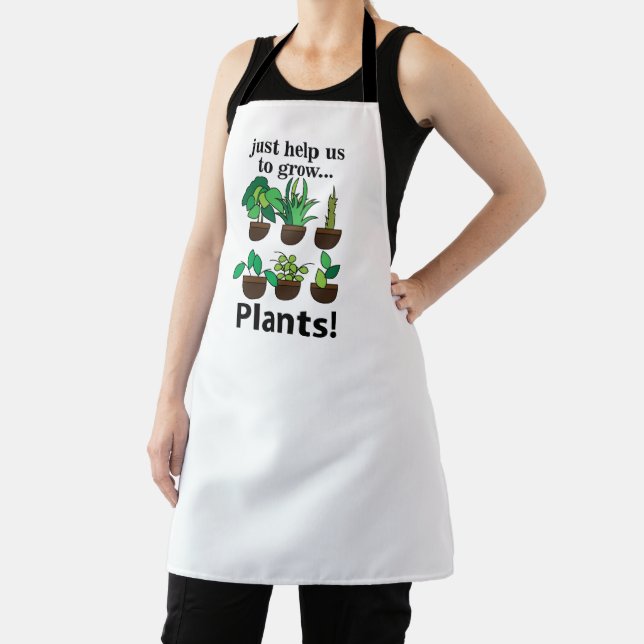 Delantal Las Plantas Solo Nos Ayudan a Cultivar Plantas (in situ)