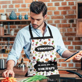 Delantal Las plantas son mi Apron Terapéutico
