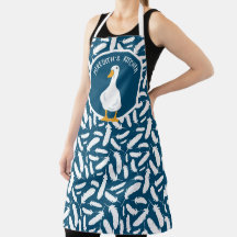 Las plumas de pato blanco personalizadas patrón az