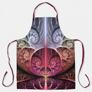 Delantal Latido, Arte Fractal de Fantasía Surrealista Abstr