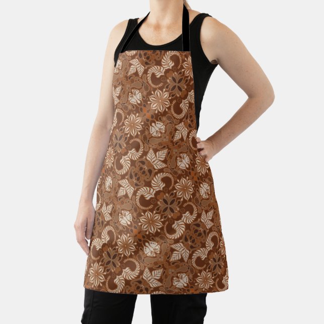 Delantal Latte Paisley Apron (in situ)