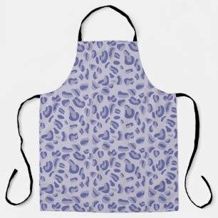Delantal Lavanda con patrón de leopardo púrpura