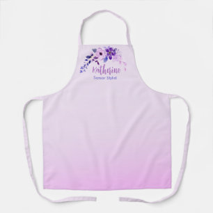 Delantal Lavanda personalizada Elegancia Apron estilista