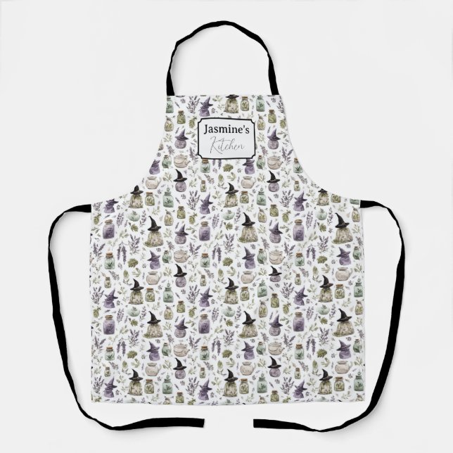 Delantal Lavanda Personalizada y Botica (Anverso)