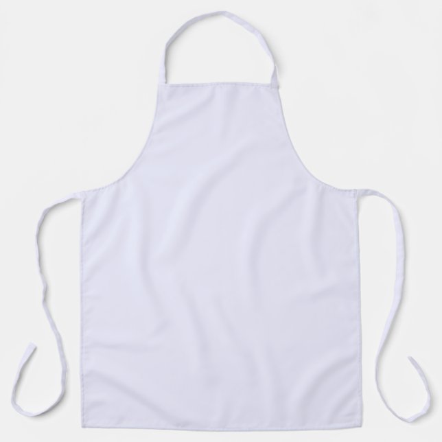 Delantal Lavanda Rosa suave color negro pastel blanco sólid (Anverso)