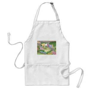 Delantal Lavandería Kathy en la isla Monhegan con Apron