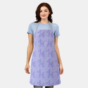 Delantal Lavender Balloon Dog Apron